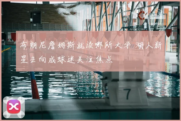 布朗尼詹姆斯就读哪所大学 湖人新星去向成球迷关注焦点